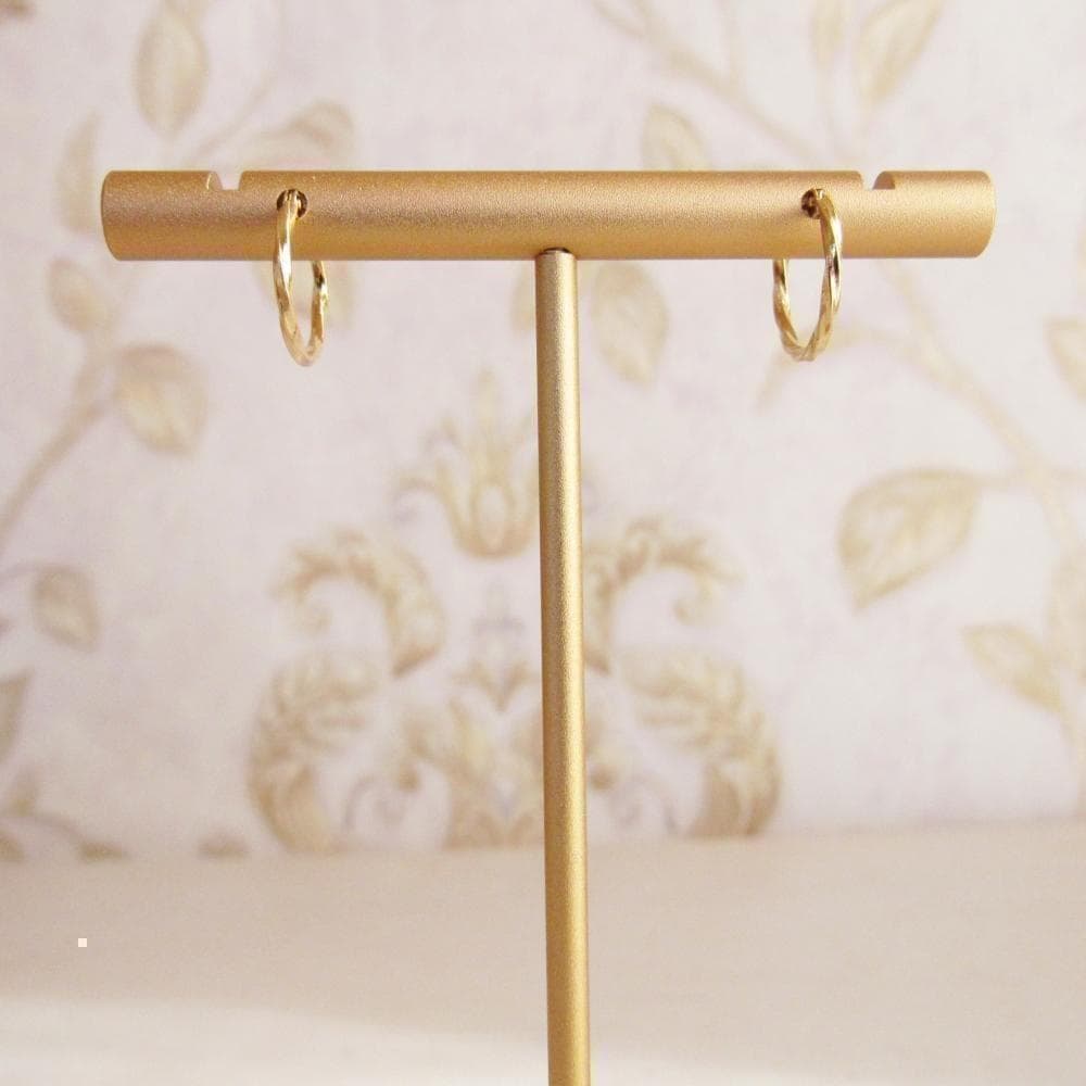 18k フープピアス フープ ピアス ゴールド 18金 k18 ツイスト 刻印