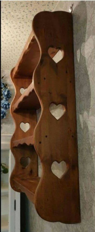 0904:壁掛け4段シェルフ　北欧・アメリカンタイプ 　未使用品