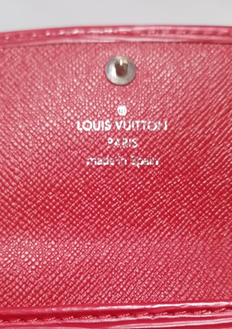 【ルイ・ヴィトン 長財布】エピレザー ポルトフォイユ サラ 赤 中古