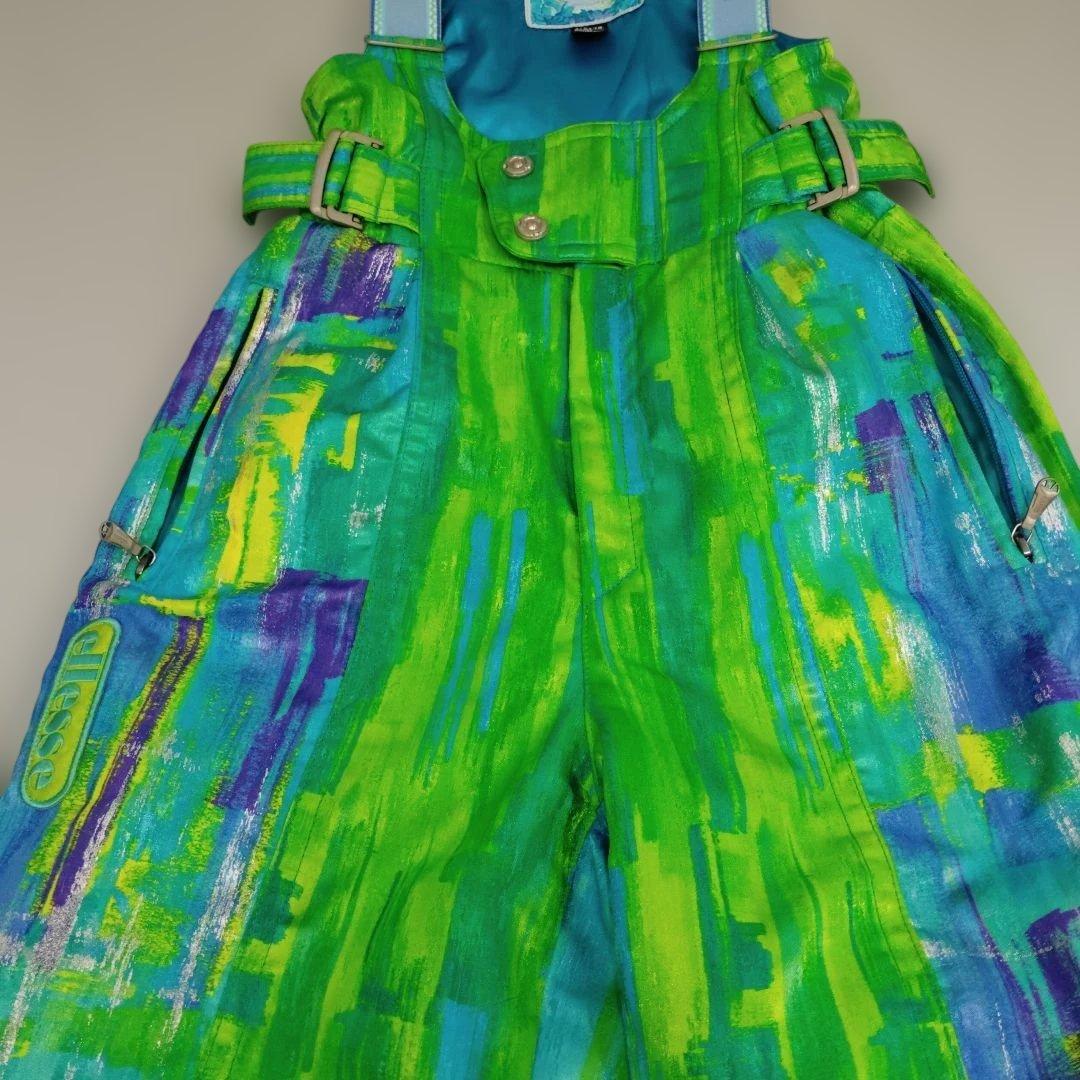 ellesse　エレッセ　スキーウエア 　上下セット　Lサイズ　グリーン　レトロ