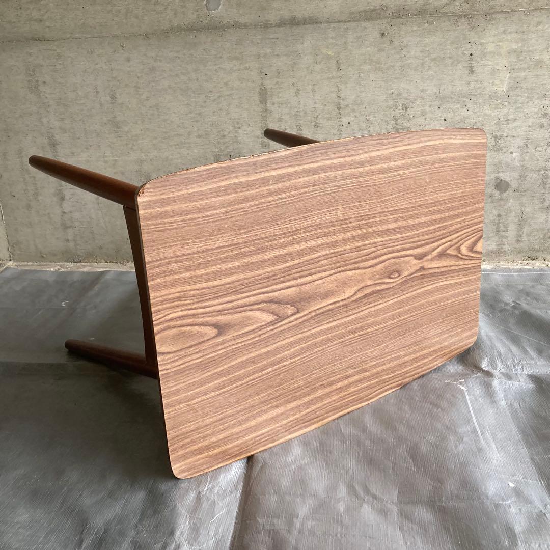 テーブル 机 サイドテーブル 置物台 飾り台 花台 木製 木目調 昭和レトロ