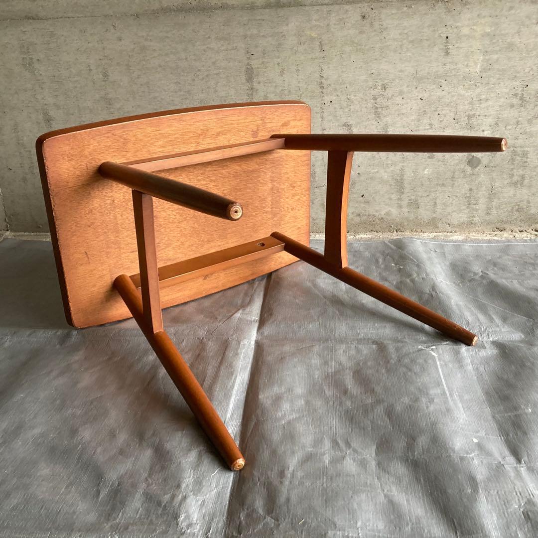 テーブル 机 サイドテーブル 置物台 飾り台 花台 木製 木目調 昭和レトロ