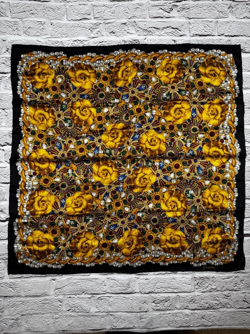 良品　CHANEL　シャネル　スカーフ　ｗ16626-0116-①