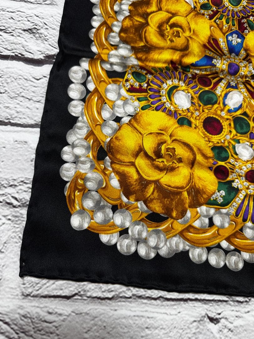 良品　CHANEL　シャネル　スカーフ　ｗ16626-0116-①