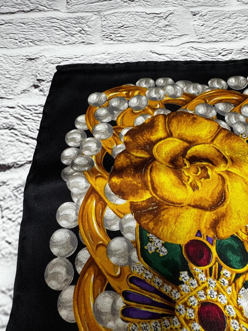 良品　CHANEL　シャネル　スカーフ　ｗ16626-0116-①