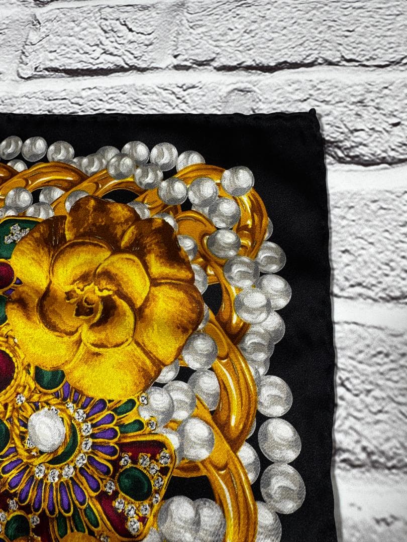 良品　CHANEL　シャネル　スカーフ　ｗ16626-0116-①