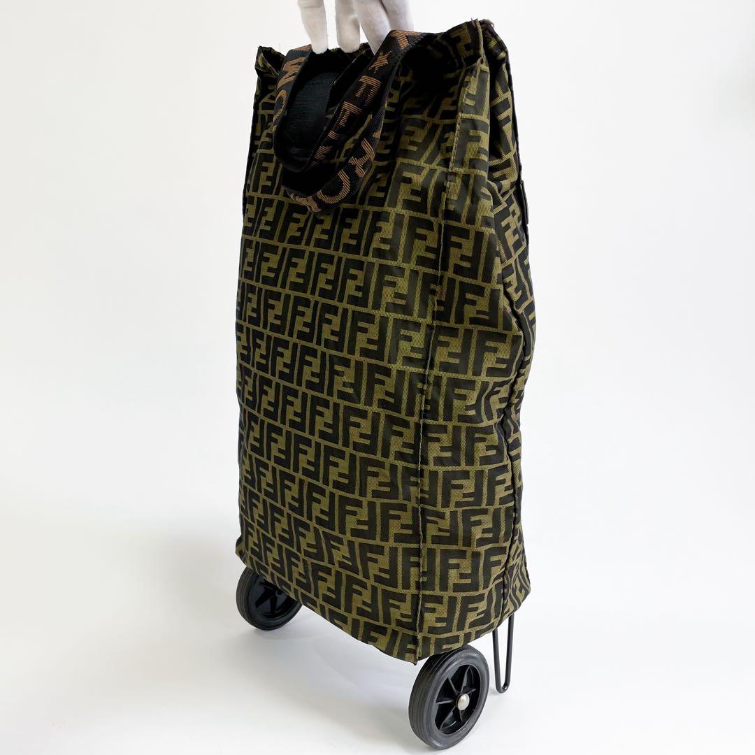 FENDI フェンディ ズッカ キャリーケース 二輪 旅行 カート キャンバス