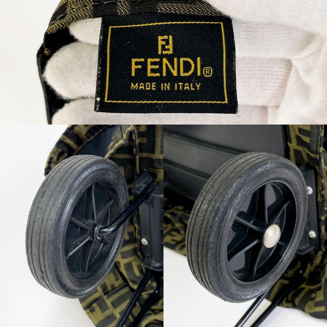 FENDI フェンディ ズッカ キャリーケース 二輪 旅行 カート キャンバス