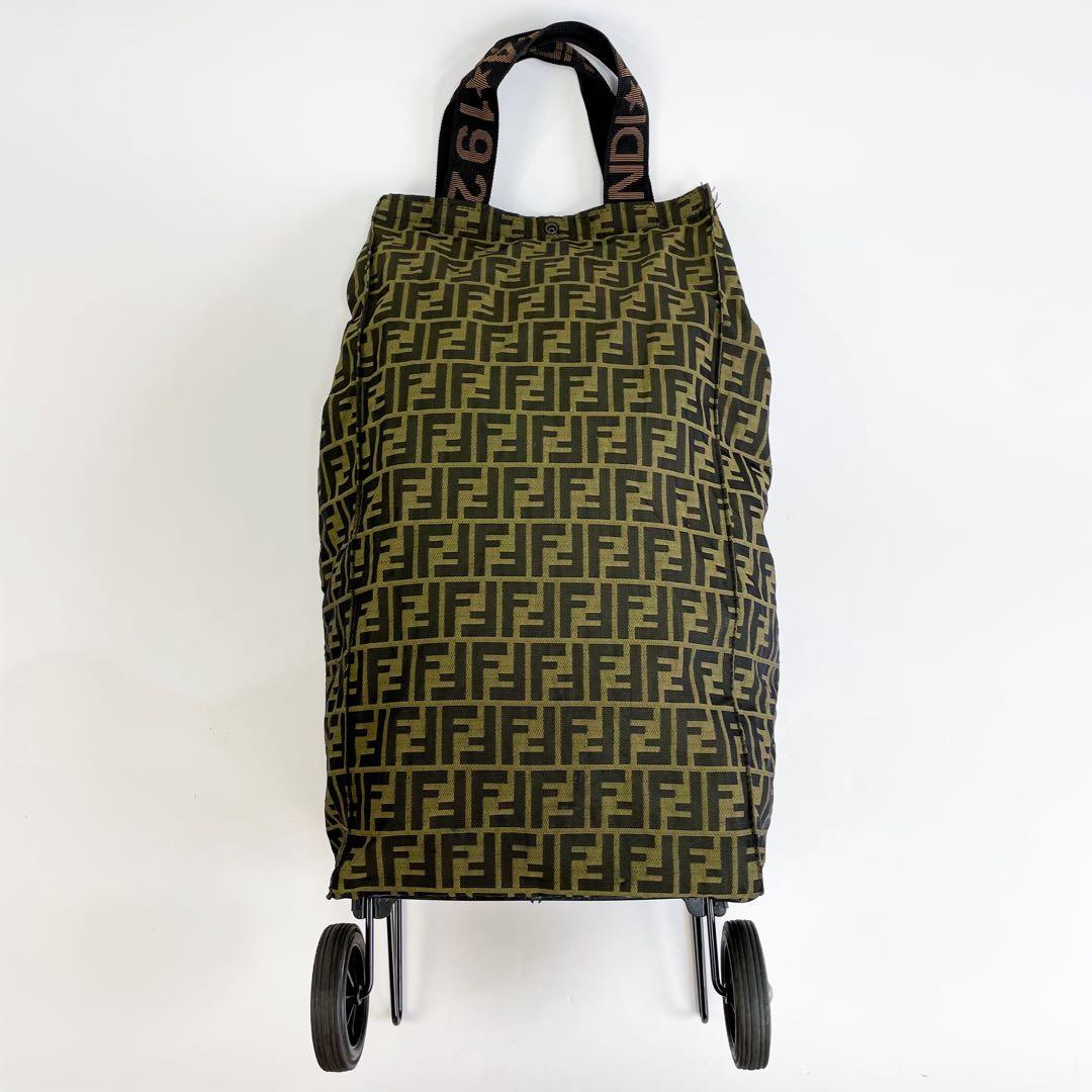 FENDI フェンディ ズッカ キャリーケース 二輪 旅行 カート キャンバス
