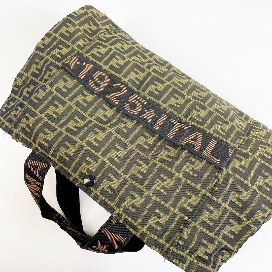 FENDI フェンディ ズッカ キャリーケース 二輪 旅行 カート キャンバス