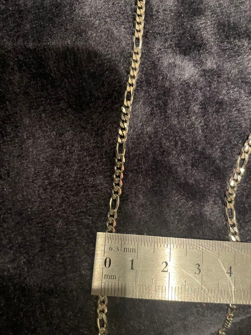 プラチナ　キヘイネックレス　喜平　フィガロチェーン　PT850 メンズ　PT刻印