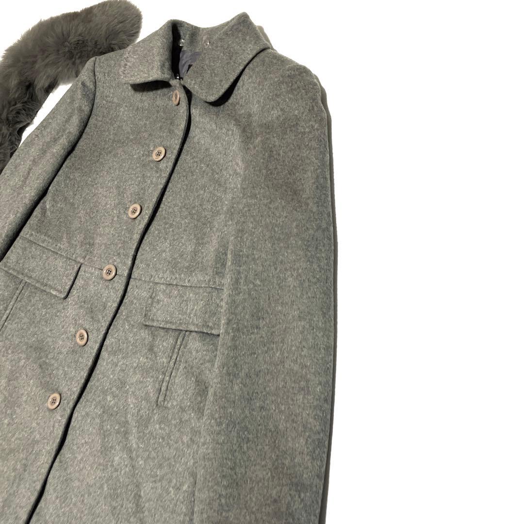 ✨極美品✨三京商会 Filomo カシミヤ100% グレー ロングコート2way