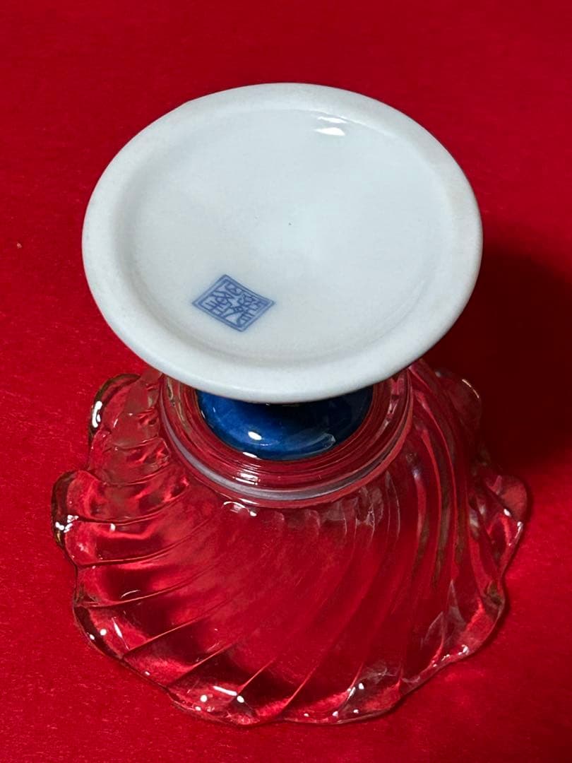 有田焼 デザートカップ龍峰窯 祥瑞ガラス デザート鉢揃 5客 三洋陶器 染付