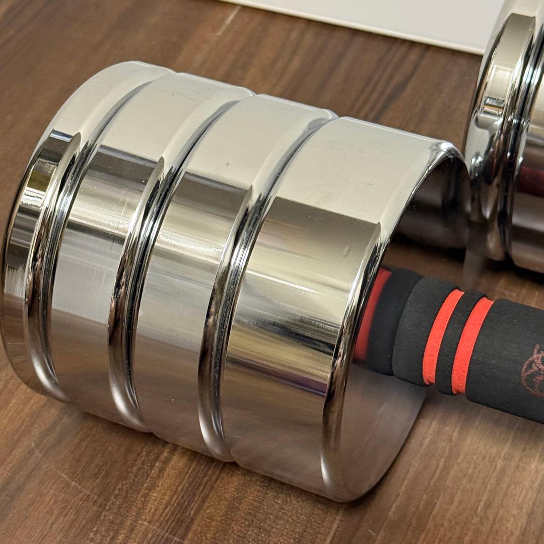 Northdeer ダンベル 可変式20kg 鏡面仕上げ クロムメッキ仕上げ ②