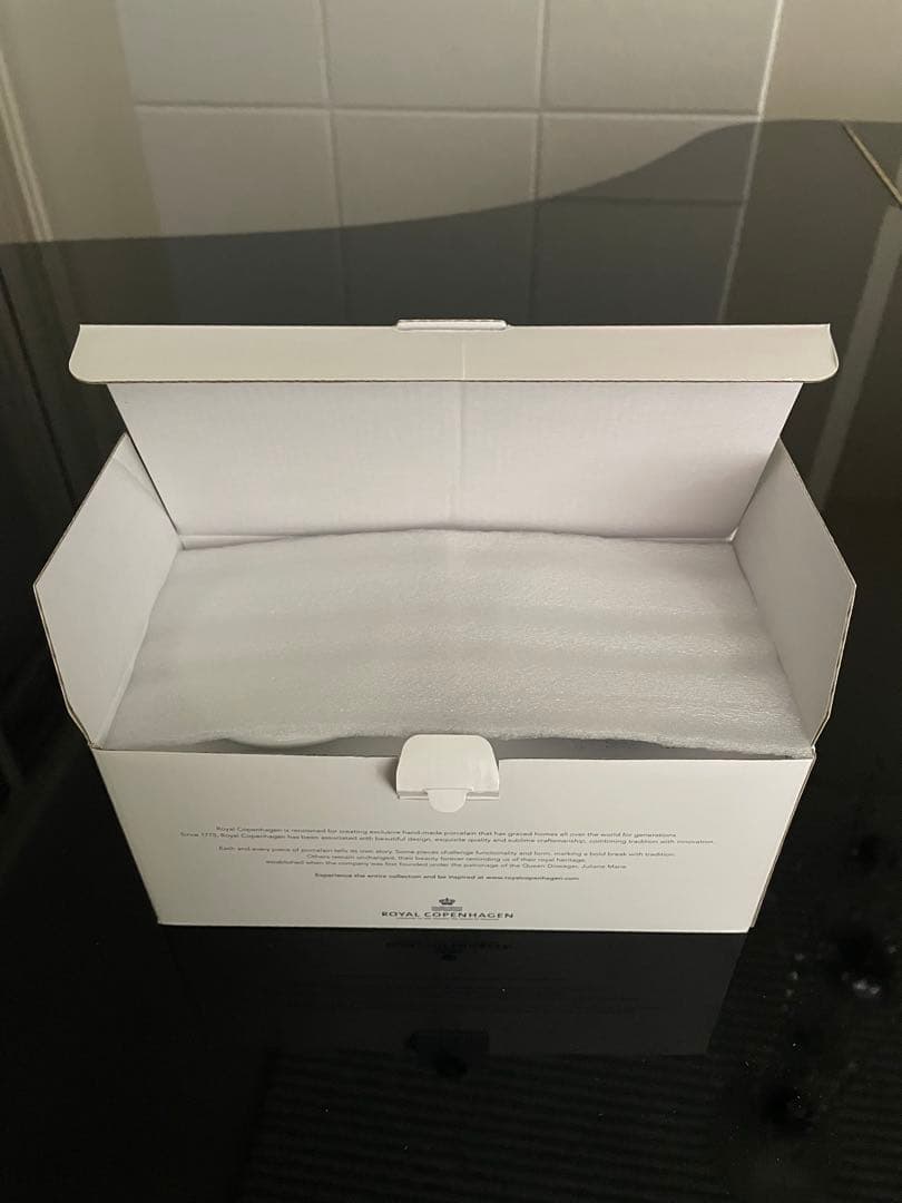 【新品】ロイヤルコペンハーゲン　ブルーパルメッテ 蓋つきカップ&ソーサー 2客