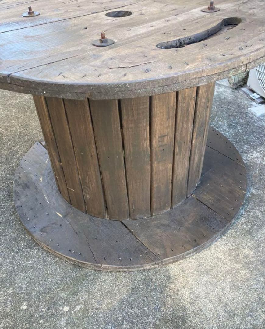 中古品　ガーデニングテーブルフラワー置き インテリア オブジェ