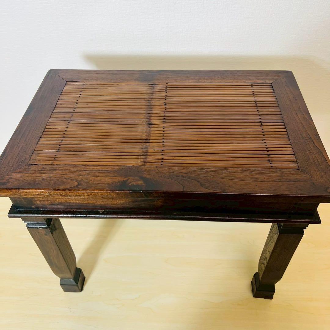 Bamboo サイドテーブル アジアン家具 ローテーブル レトロ アンティーク