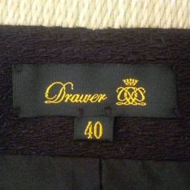 《美品》Drawerツイードフリンジ ラップスカート 40セレモニーetc.