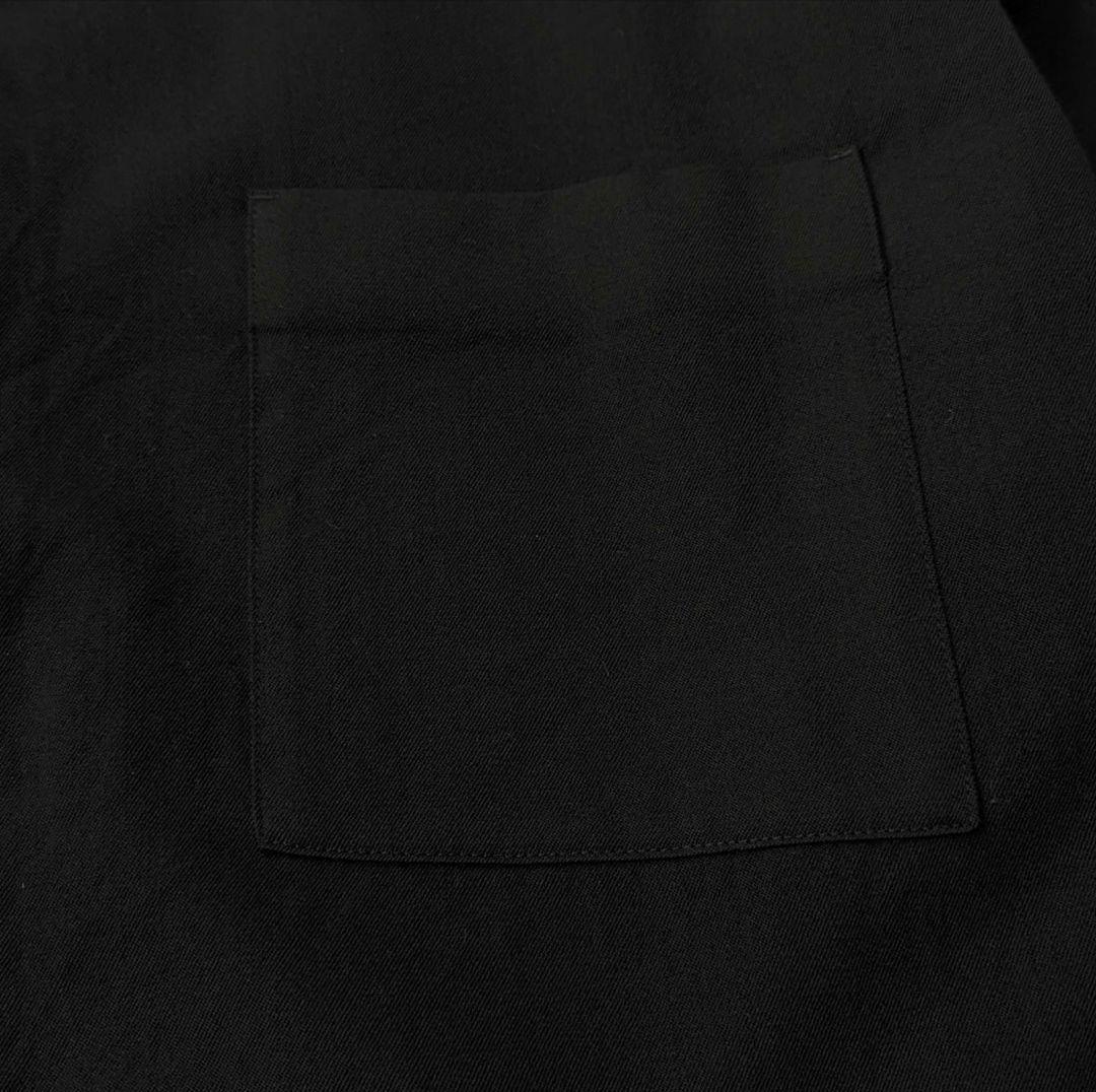 美品★メゾンスペシャル　ブラック　ウールシャツ　レギュラーカラー　オーバーサイズ