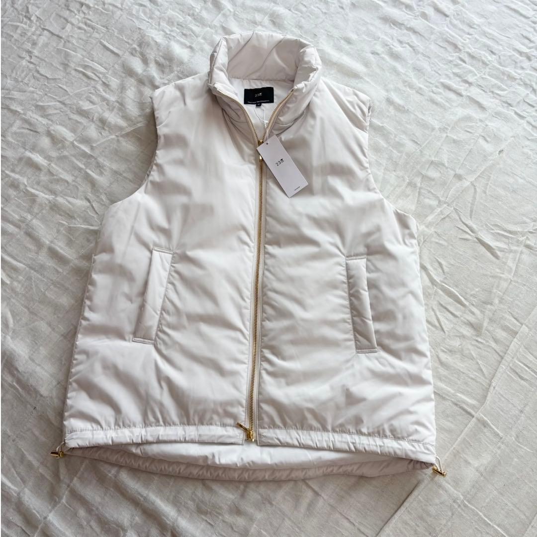 【新品未使用タグ付】 23区 【洗える】中綿 パティング ベスト 23AWモデル