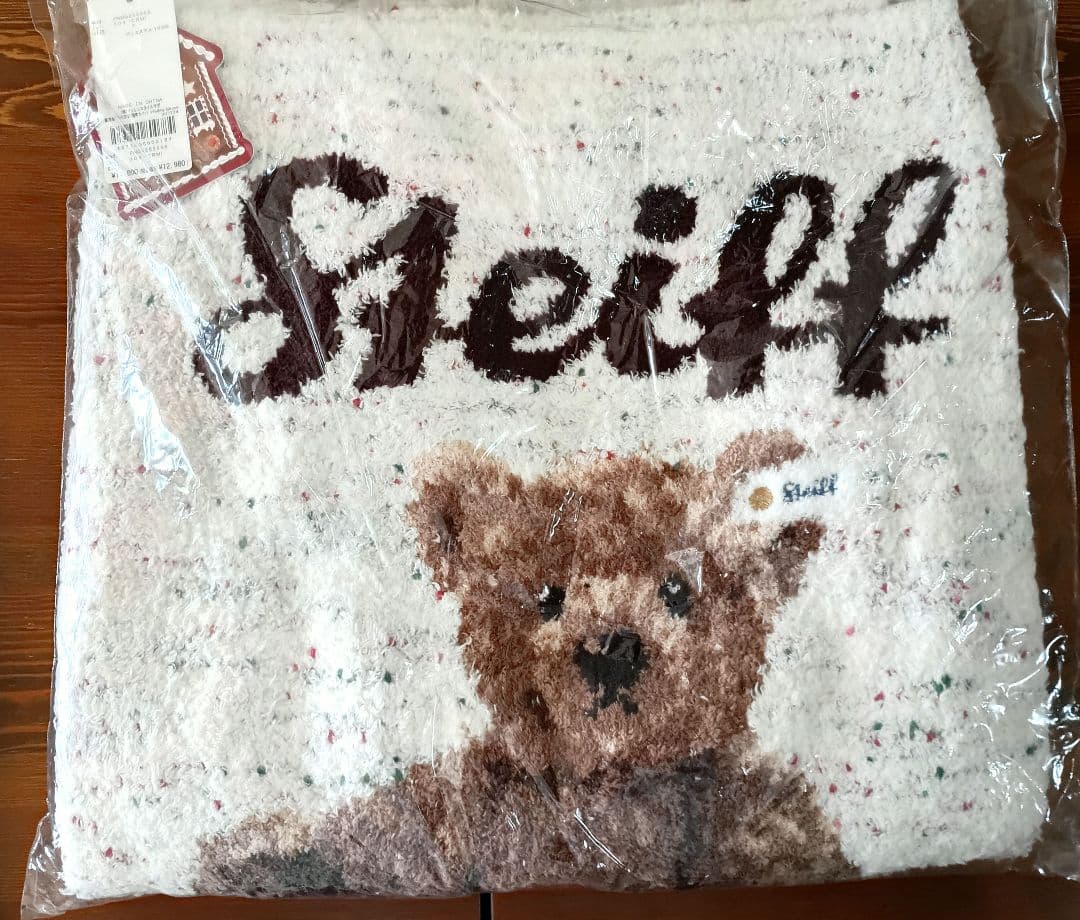 ジェラートピケ 「Steiff」パウダーネップジャガードブランケット