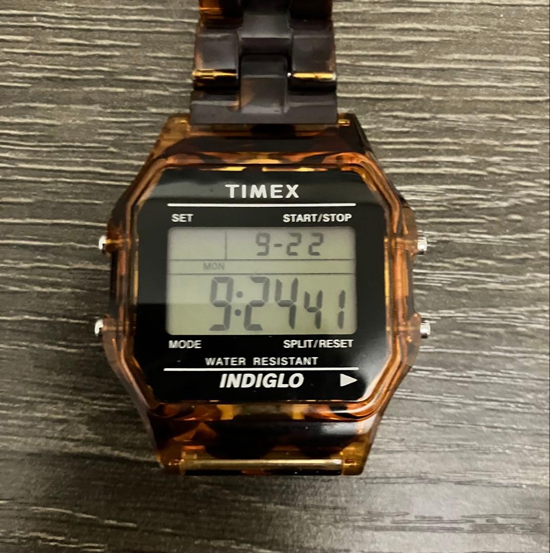 TIMEX BEAMS タイメックス ビームス べっ甲 腕時計 INDIGLO