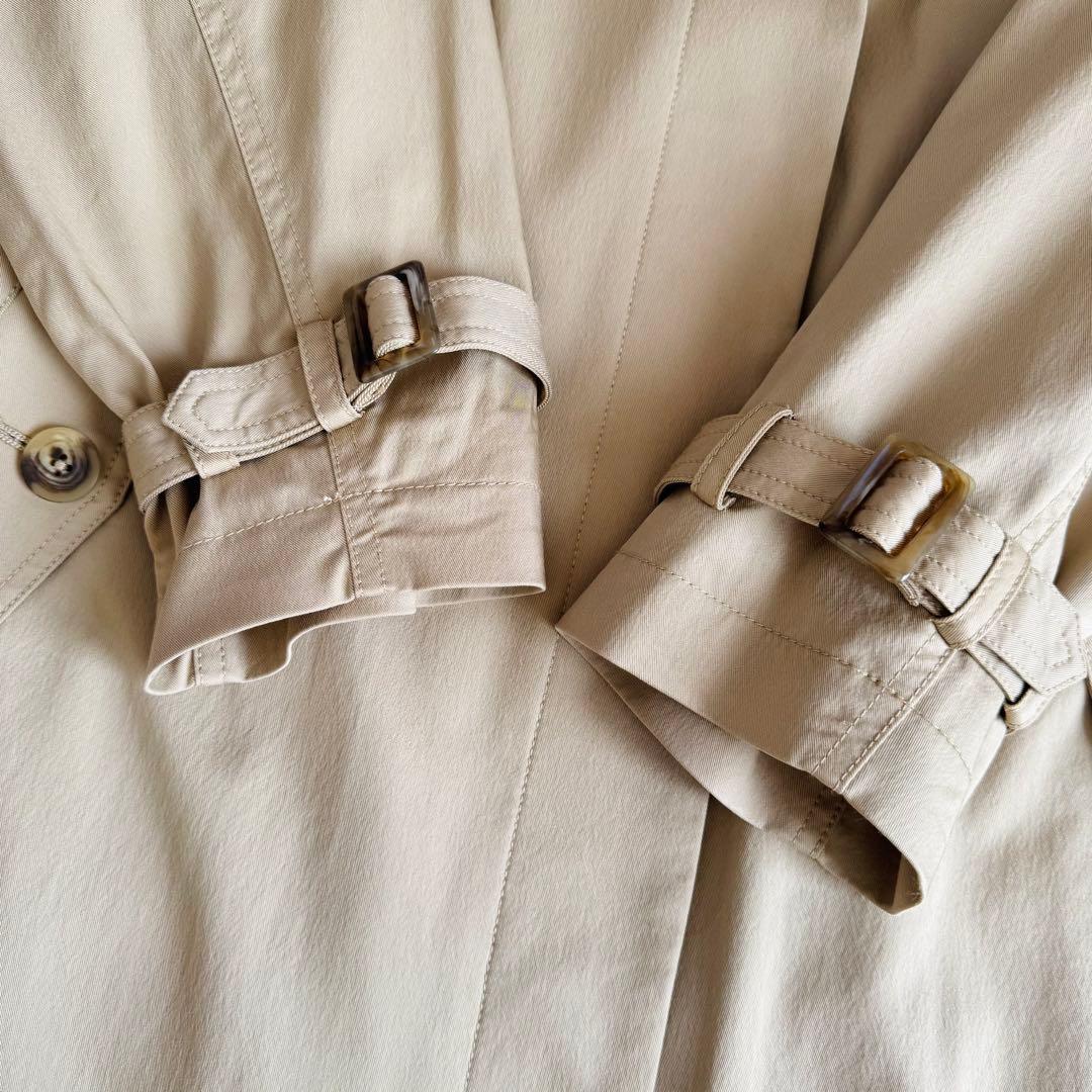 【美品】北欧暮らしの道具店 着こなしきまるトレンチコートベージュ Sサイズ