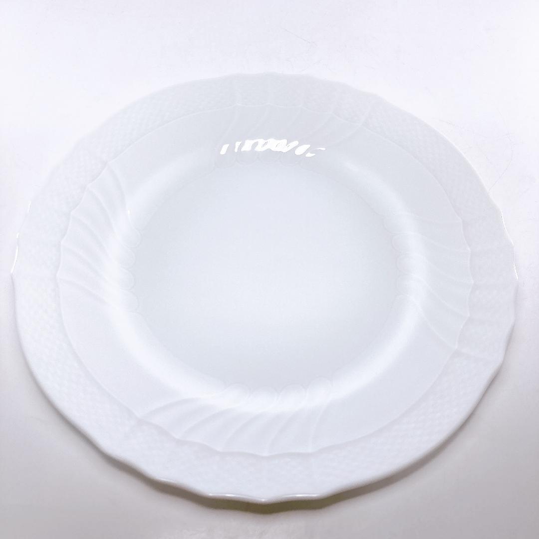 リチャードジノリ ベッキオホワイト プレート(26.5㎝) 4枚セット　☆