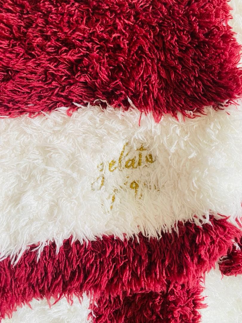 新品未使用　GELATO PIQUE ルームウェア 赤と白ストライプ