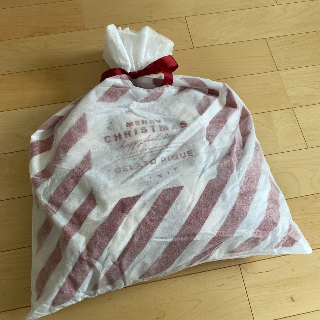 新品未使用　GELATO PIQUE ルームウェア 赤と白ストライプ