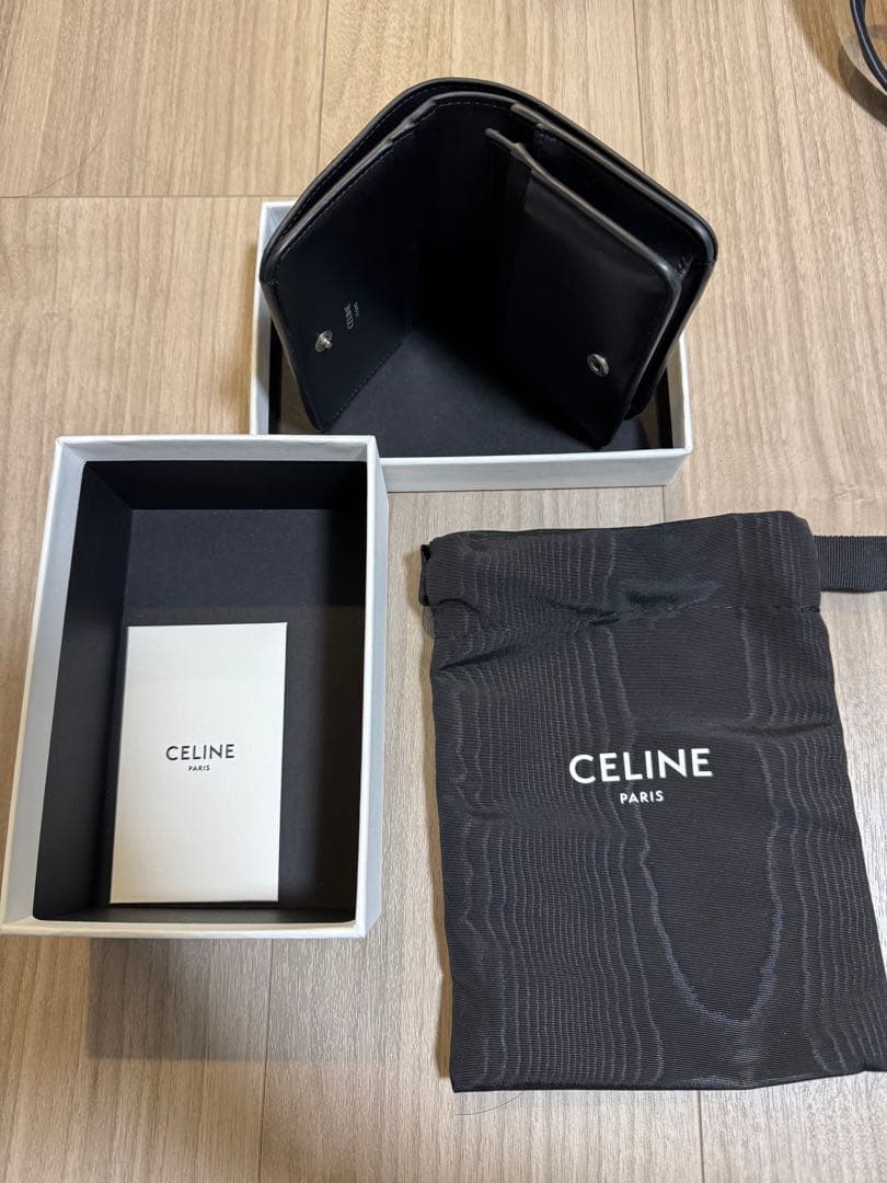 CELINE 二つ折り財布 ブラック