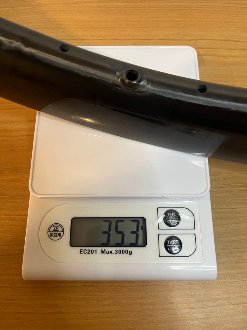 超軽量 カーボンホイール 1222g 45mm高 外内30,24mm 送料無料