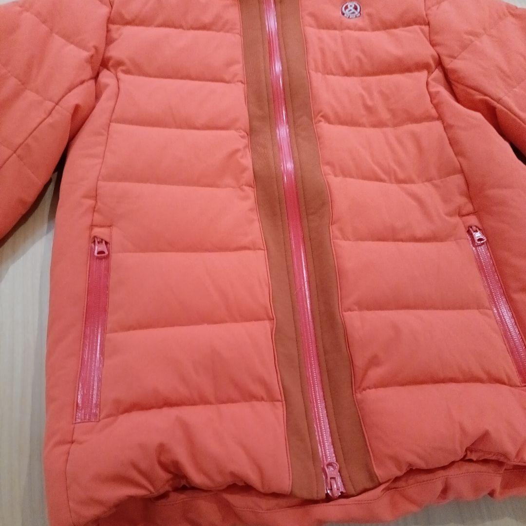 アンパスィ　and per se 　オレンジ　メンズダウンジャケット M　ゴルフ