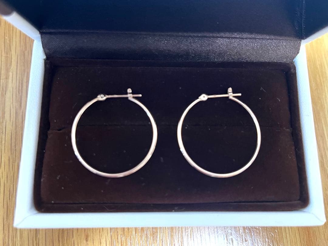 専用　k10 ピンクゴールド　フープピアス