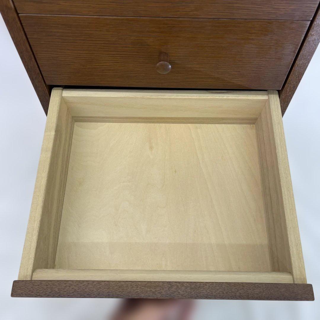 美品　日進木工　NISSIN ブリック・ブロック チェスト　天然木　ブラウン　棚