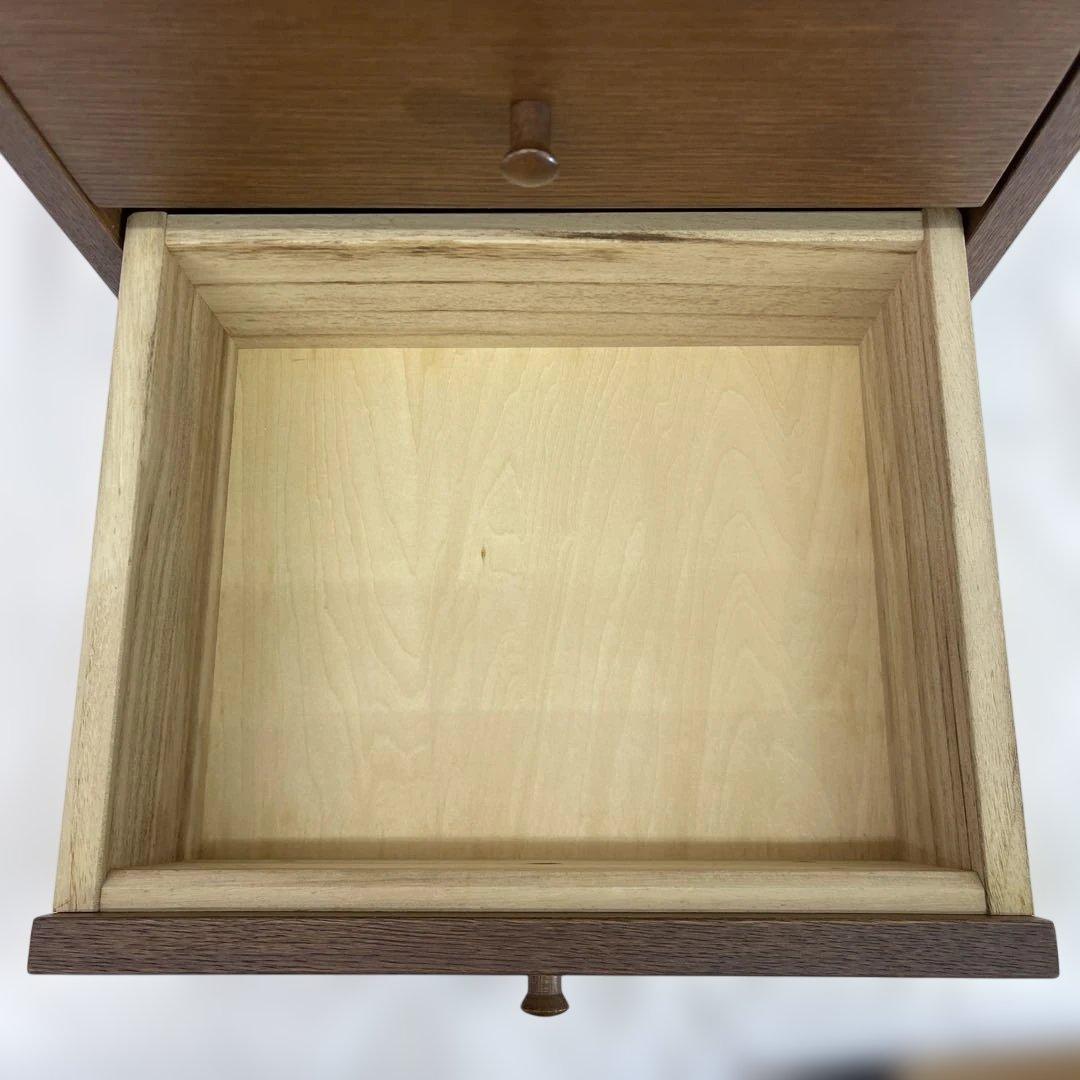 美品　日進木工　NISSIN ブリック・ブロック チェスト　天然木　ブラウン　棚