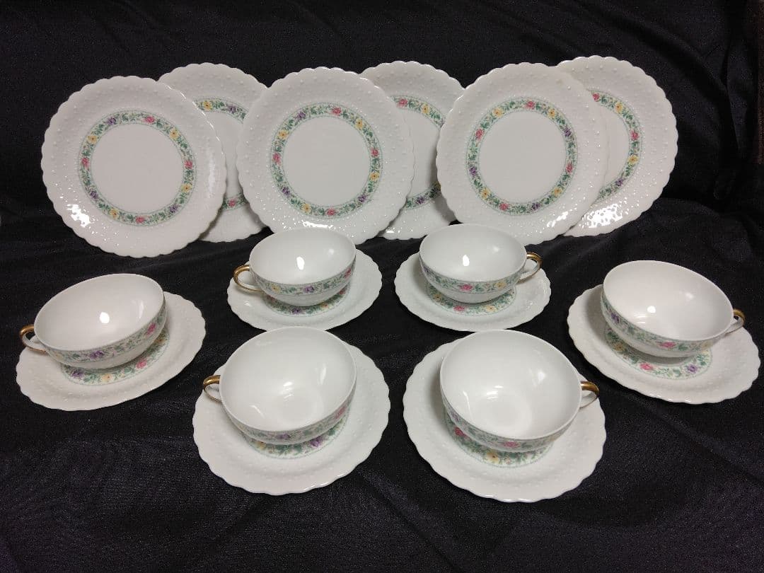 リモージュ　ジョルジュボワイエ　ティーカップセット　6客 ケーキ皿　6枚