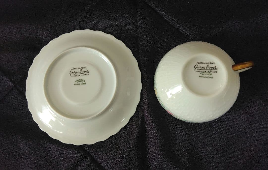リモージュ　ジョルジュボワイエ　ティーカップセット　6客 ケーキ皿　6枚