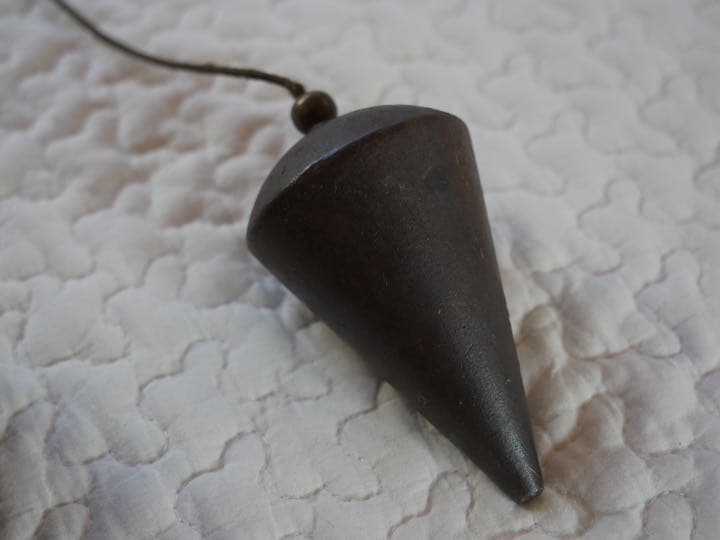 アンティーク　オブジェ　滑車　時計