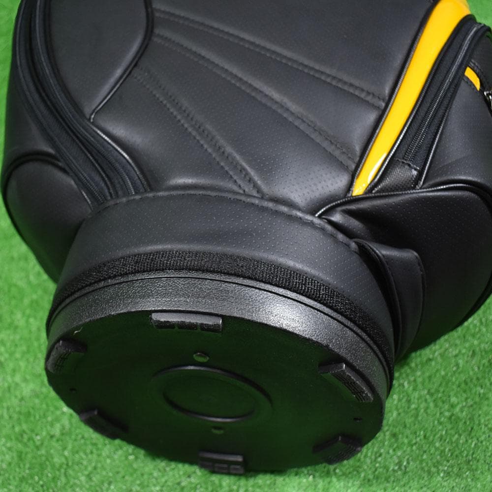 adidas/アディダス ゴルフ キャディーバック９型【黒×黄】美品！