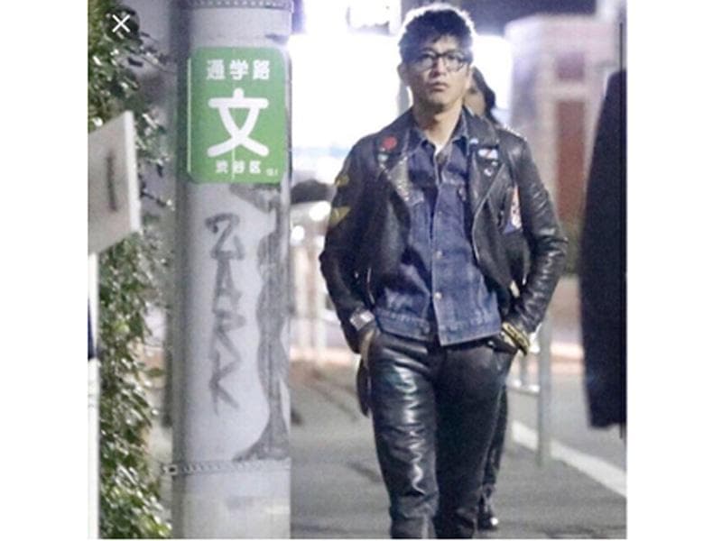 レア キムタク着用 FREE CITY レザー ダブル ライダース ジャケット