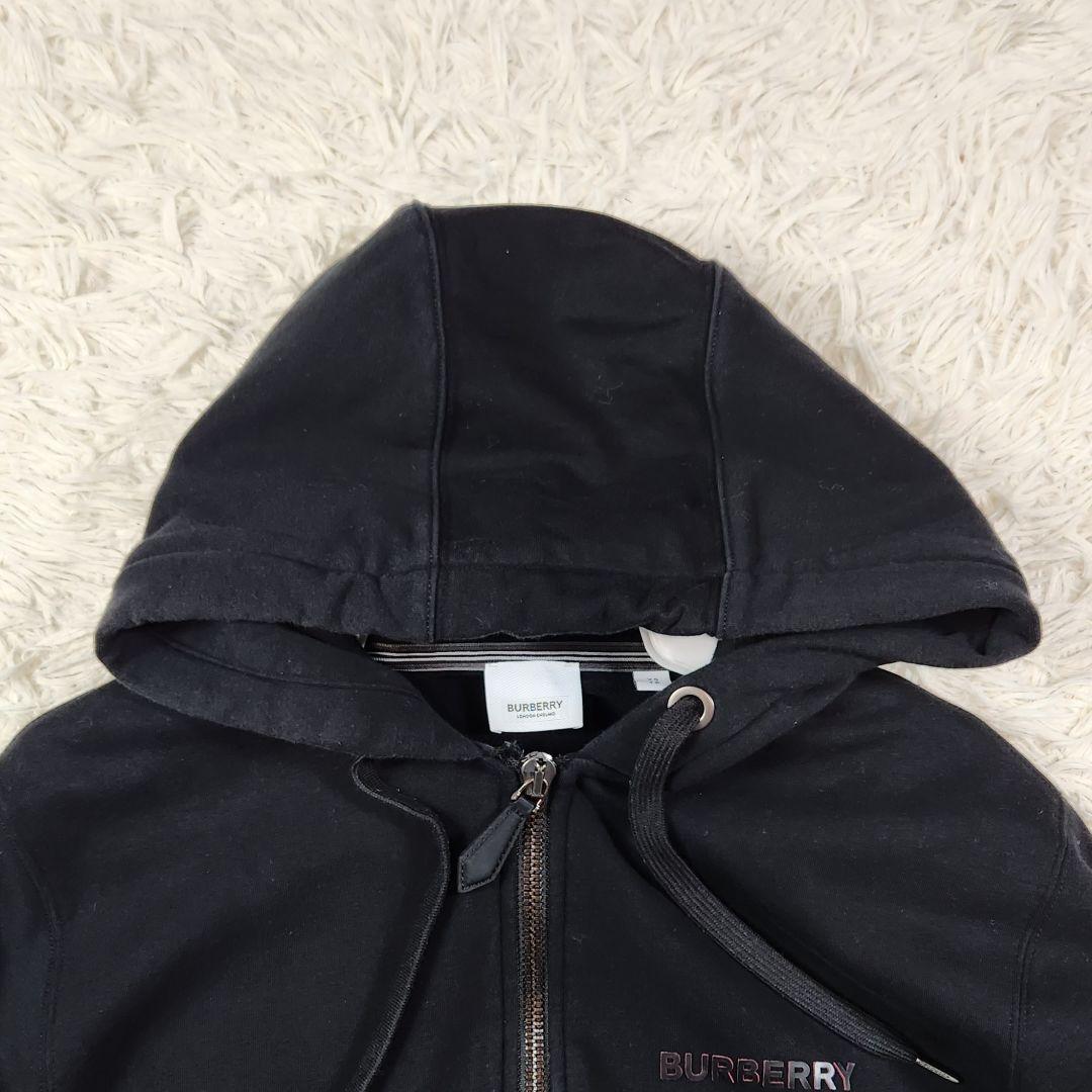 現行　BURBERRY　バーバリー　ロゴ　パーカー　ダブルジップ　コットン
