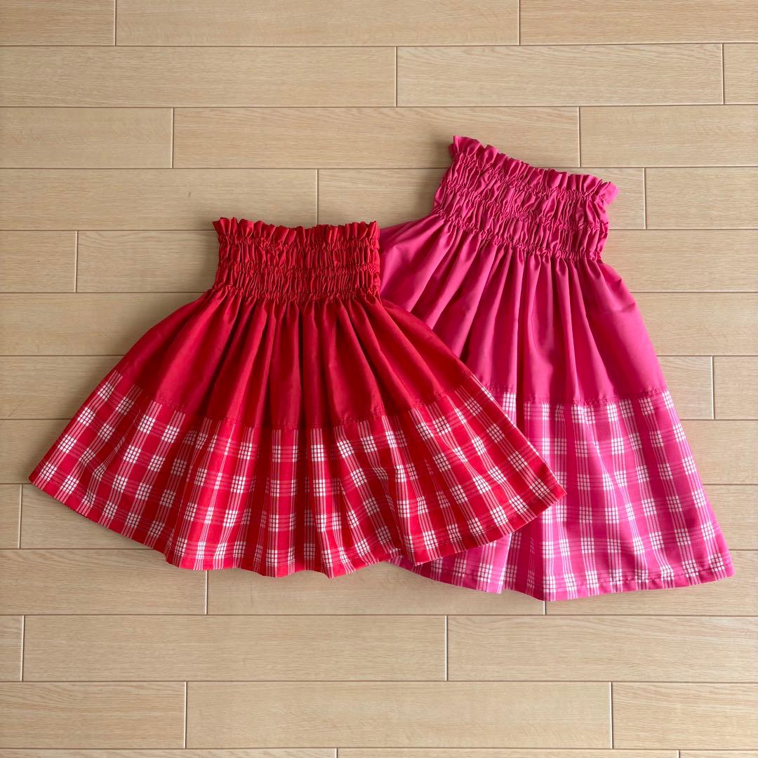 といぷー様ご確認用☆ケイキ☆子ども☆切り替えパウスカート☆フラダンス☆2点