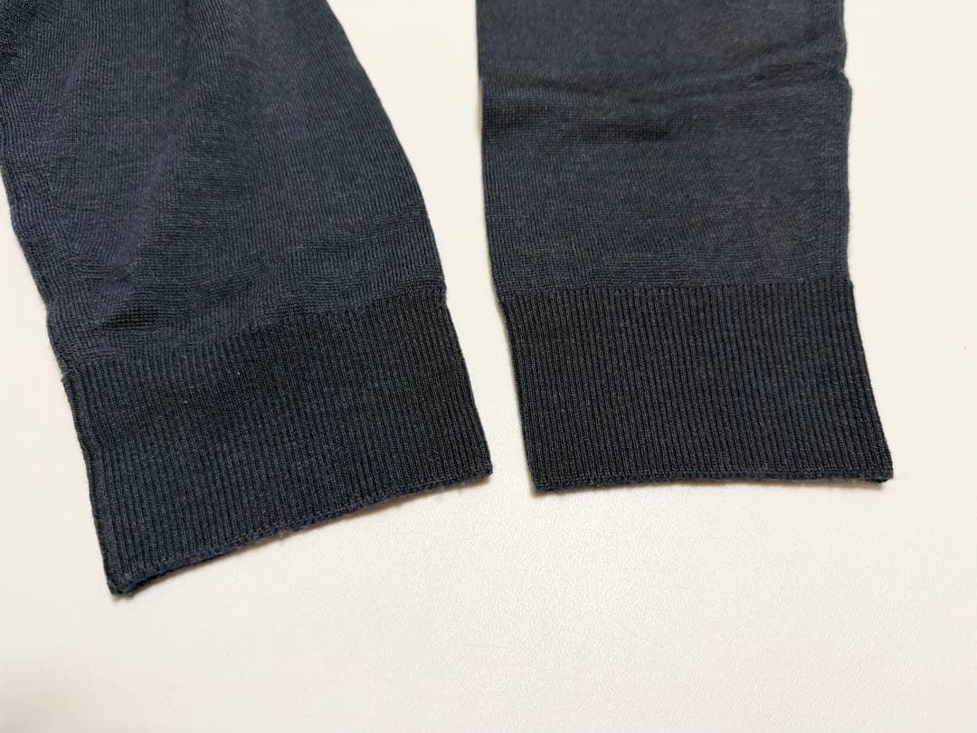 ◆新品　未使用◆ ジョンスメドレー ウール 24ゲージ カーディガン　ネイビー