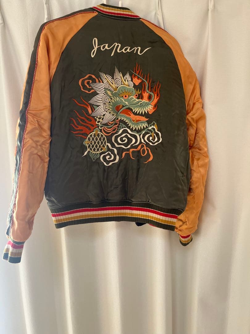 スカジャン 刺繍ドラゴンと鷲