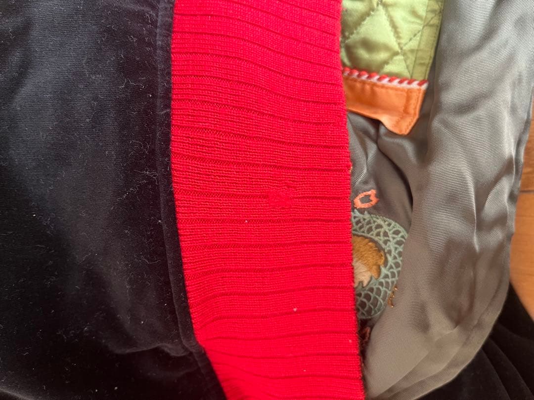 スカジャン 刺繍ドラゴンと鷲