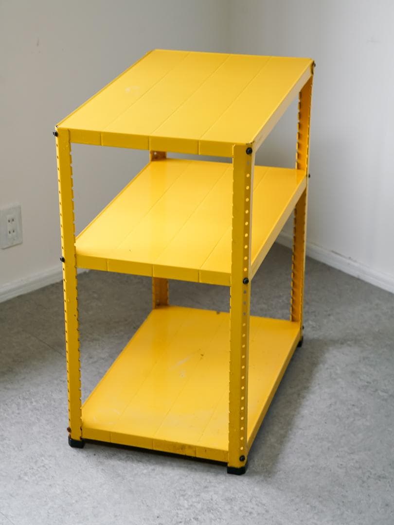 vintage メタル スチールラック 収納棚 レトロポップ インダストリアル