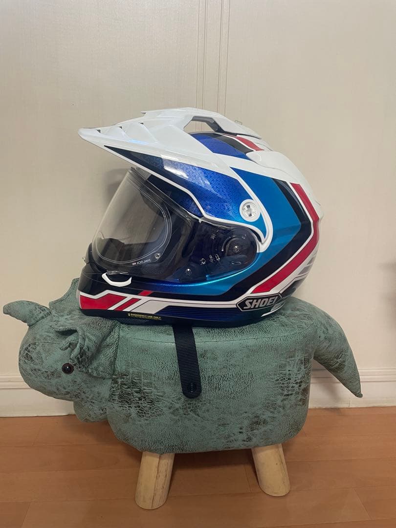 SHOEI フルフェイスヘルメット ホワイト/ブルー/レッド