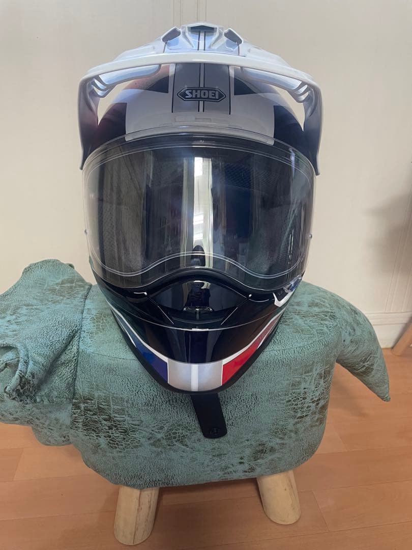 SHOEI フルフェイスヘルメット ホワイト/ブルー/レッド