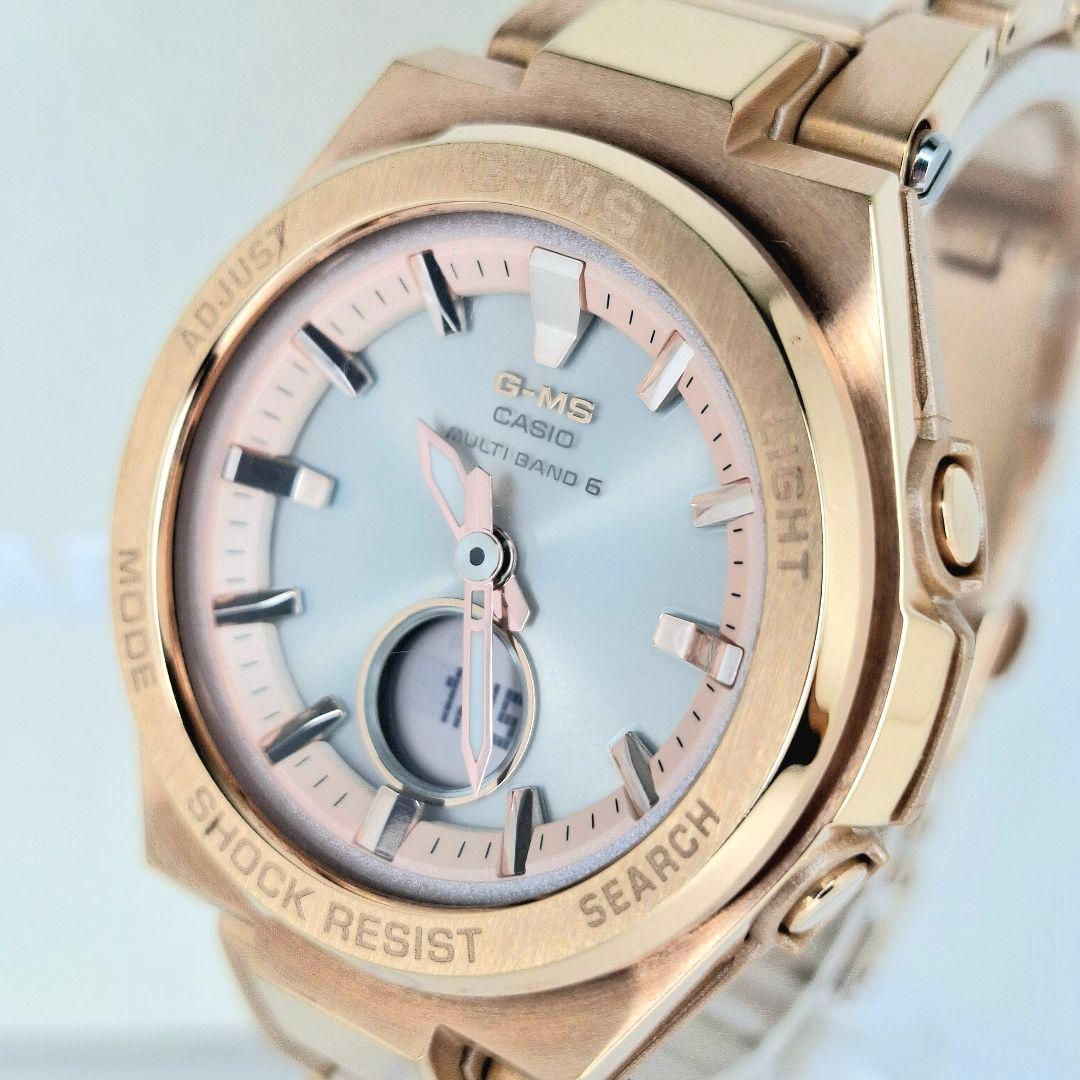 ✨美品箱付 カシオ ベビージー MSG W200CG ソーラー 電波 ピンク